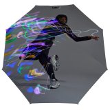 yanfind Umbrella Manual Sport Illuminated Digital England Dancer Surreal UK London Vitality Light Motion Windproof waterproof anti-ultraviolet protection golf umbrella