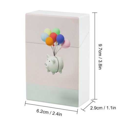 yanfind Cigarette Case Bank Happiness Savings Still Studio Freedom Piggy Financial Pastel Planning Carefree Hard Plastic Crushproof Cigarette Case