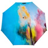 yanfind Umbrella Manual Festival Happiness Leisure Togetherness Sky Powder Tradition Hinduism City Crowd Throwing Windproof waterproof anti-ultraviolet protection golf umbrella