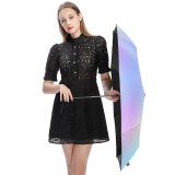 yanfind Umbrella Manual Pastel Natural Liquid Science Futuristic Wireless Art Abstract Light Motion Lighting Gradient Windproof waterproof anti-ultraviolet protection golf umbrella