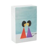 yanfind Cigarette Case Space Emotion Couple Love England Friendship Face Relationship Dimensional Lesbian Togetherness Hard Plastic Crushproof Cigarette Case