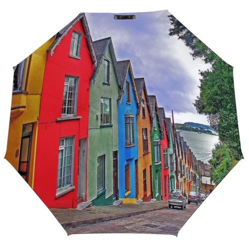 yanfind Umbrella Manual Order Car Rooftop Tree Tile Commercial Sea Dusk Transportation Dock Street Sky Windproof waterproof anti-ultraviolet protection golf umbrella