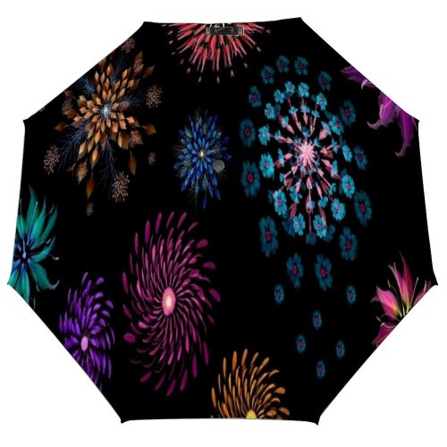 yanfind Umbrella Manual Display Studio Beauty Fragility Fawkes Stamen Natural Night Shot Focus Sky Vibrant Windproof waterproof anti-ultraviolet protection golf umbrella
