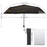 yanfind Umbrella Manual Futuristic Data Navigational Mesh Vitality Virtual Generated Blurred Longitude Wire Windproof waterproof anti-ultraviolet protection golf umbrella