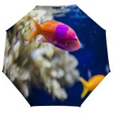 yanfind Umbrella Manual Bizarre Glowing Fish Coral Undersea Living Dark Pacific Sea Underwater Fin Windproof waterproof anti-ultraviolet protection golf umbrella