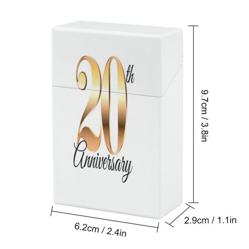 yanfind Cigarette Case Th Happiness Decoration Anniversary Party Congratulating Event Social Success Invitation Luxury Hard Plastic Crushproof Cigarette Case