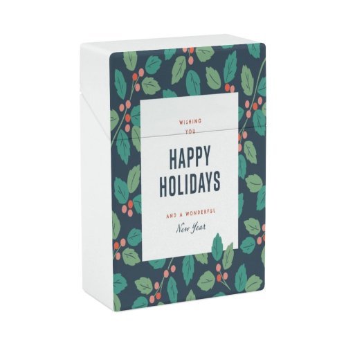 yanfind Cigarette Case Cheerful Fun Advertisement Decoration Short Navy Stem Christmas Marketing Plan USA Happy Hard Plastic Crushproof Cigarette Case