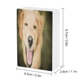 yanfind Cigarette Case Cheerful Dog Cute Lincolnshire UK Puppy Ginger Spice Lincoln Mouth Hard Plastic Crushproof Cigarette Case