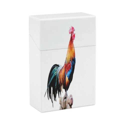 yanfind Cigarette Case Space Studio Chicken Bird Shot Rooster Hard Plastic Crushproof Cigarette Case