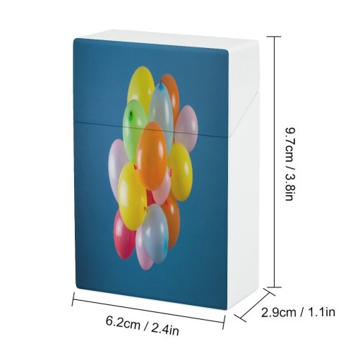 yanfind Cigarette Case Organized Order Joy Social Studio Happiness Emotion Transparent Cheerful Vitality Party Stack Hard Plastic Crushproof Cigarette Case