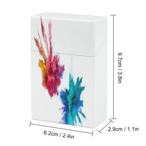 yanfind Cigarette Case Space Studio England Splattered Changing Vitality Agility Imagination Natural Speed Turbulence Form Hard Plastic Crushproof Cigarette Case
