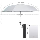 yanfind Umbrella Manual Space Glowing Effects Social Transparent Emotion Dreaming Futuristic Love Nightlife Smooth Romance Windproof waterproof anti-ultraviolet protection golf umbrella