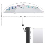 yanfind Umbrella Manual Doodle Effects Polka Transparent Concentration Generated Illusion Purple Photographic Seamless Decoration Digitally Windproof waterproof anti-ultraviolet protection golf umbrella