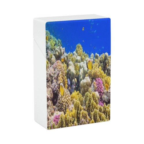 yanfind Cigarette Case Arabian Lettuce Cnidarian Wildlife Ecosystem School Biodiversity Below Goniopora Egypt Undersea Diving Hard Plastic Crushproof Cigarette Case
