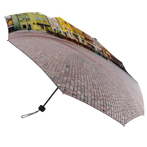 yanfind Umbrella Manual Sky Morning Eastern Panoramic Famous UNESCO Idyllic History Downtown Street Facade Windproof waterproof anti-ultraviolet protection golf umbrella