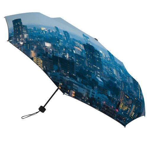 yanfind Umbrella Manual Roppongi Space Hills Japanese Place Moody Scenics High Exterior Aerial Windproof waterproof anti-ultraviolet protection golf umbrella