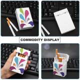 yanfind Cigarette Case Glowing Happiness Issues Cheerful Duvet Decoration Abstract Flower Row Blank Hard Plastic Crushproof Cigarette Case