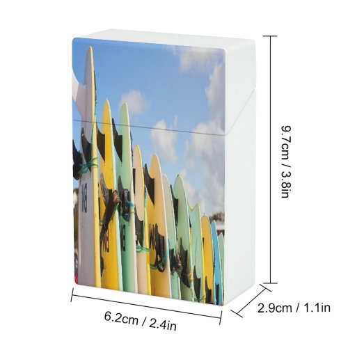 yanfind Cigarette Case Order Leisure Surfing England High Section Sky Cornwall Sunny Cloud Outdoors Surfboard Hard Plastic Crushproof Cigarette Case