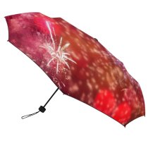 yanfind Umbrella Manual Glowing Display Blurred Year's Natural Night Sparks Eve Structure Sky Explosive Windproof waterproof anti-ultraviolet protection golf umbrella