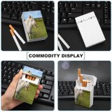 yanfind Cigarette Case Cheerful Fun Lips Facial Outdoors Expression Wildlife Davids Horse Laughing Dental Hard Plastic Crushproof Cigarette Case