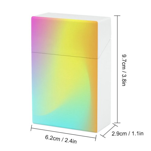 yanfind Cigarette Case Space Smooth Screen Mixing Hologram Vitality Blurred Empty Wireless Natural Portable Device Hard Plastic Crushproof Cigarette Case
