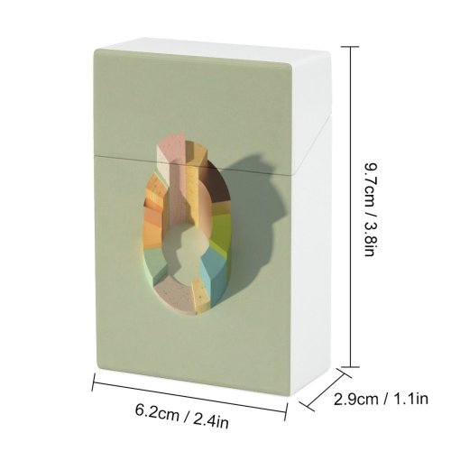 yanfind Cigarette Case Money Space Disease Growth Data Illness COVID Stock Infectious Progress Vitality Hard Plastic Crushproof Cigarette Case