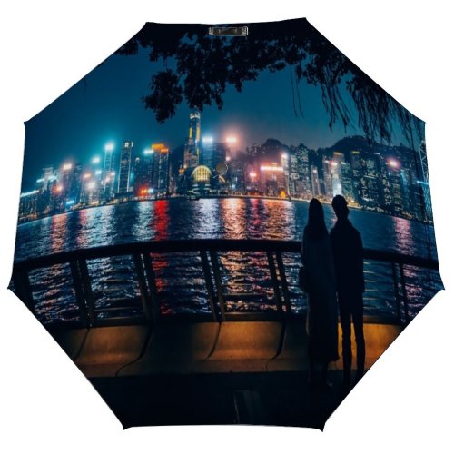 yanfind Umbrella Manual Planning Investment Togetherness Stock Dating Travel Outdoors Vitality Silhouette Commercial Cityscape Windproof waterproof anti-ultraviolet protection golf umbrella