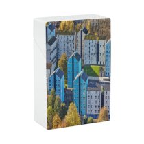 yanfind Cigarette Case Holyrood Tall Social Sprawl Place Rooftop Issues Leaf Turquoise Residential Renewal Block Hard Plastic Crushproof Cigarette Case