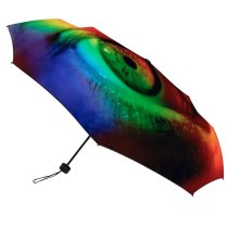 yanfind Umbrella Manual Optometry Caucasian Spectrum Vibrant Staring Opportunity Eyesight Creativity Windproof waterproof anti-ultraviolet protection golf umbrella