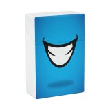 yanfind Cigarette Case Cheerful Fun Facial Happiness Expression Cartoon Emoticon USA Laughing Dental Face Humor Hard Plastic Crushproof Cigarette Case
