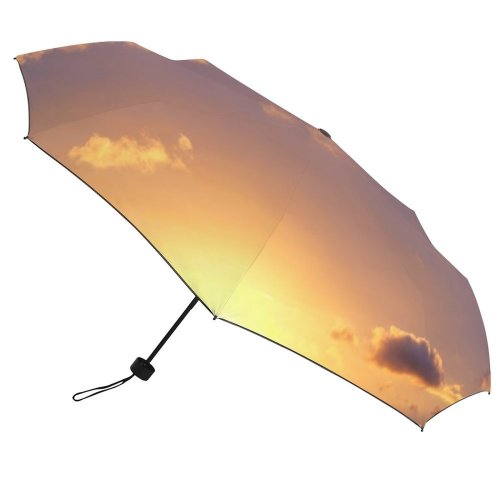 yanfind Umbrella Manual Sky Natural Pastel Simplicity Idyllic England Scene UK Dramatic Awe Windproof waterproof anti-ultraviolet protection golf umbrella