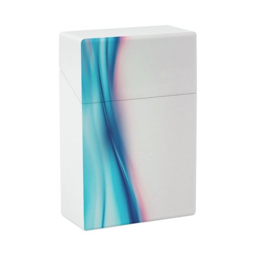 yanfind Cigarette Case Saturated Space Glowing Futuristic Smooth Screen Mixing Blurred Sewing Creativity Item Liquid Hard Plastic Crushproof Cigarette Case