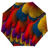 yanfind Umbrella Manual Shiny Twisted Fractal Digitally Oil Root Abstract Vitality Fibonacci Motion Styles Windproof waterproof anti-ultraviolet protection golf umbrella
