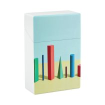 yanfind Cigarette Case Space Studio Cuboid Block Dimensional Shot Simplicity Vibrant Choice Strategy Abstract Pyramid Hard Plastic Crushproof Cigarette Case