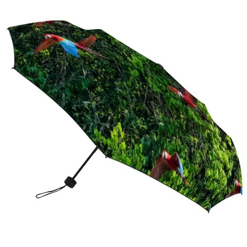 yanfind Umbrella Manual Non Tree Amazon Beauty Awe Region Flock Bird Rainforest Foliage Wild Birds Windproof waterproof anti-ultraviolet protection golf umbrella