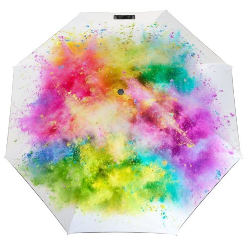 yanfind Umbrella Manual Enjoyment Studio Talcum Vitality Creativity York Shot Craft Vibrant Art Powder Windproof waterproof anti-ultraviolet protection golf umbrella