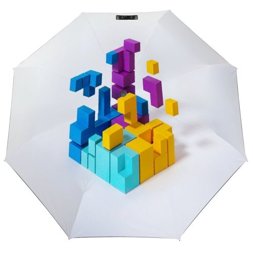 yanfind Umbrella Manual Networking Merging Handmade Cube Krasnoyarsk Solution Shielding Abstract Connection Manufactured Destruction Inspiration Windproof waterproof anti-ultraviolet protection golf umbrella