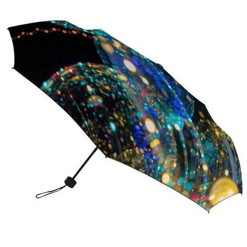 yanfind Umbrella Manual Social Transparent Dark Jellyfish Party Lighting Balloon Christmas Night Lights Decoration Windproof waterproof anti-ultraviolet protection golf umbrella