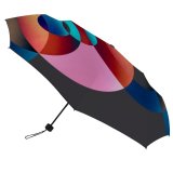 yanfind Umbrella Manual Space Digital Cubism Dark Illusion Composite Imagination Uneven Complexity Spotting Coloring Focus Windproof waterproof anti-ultraviolet protection golf umbrella