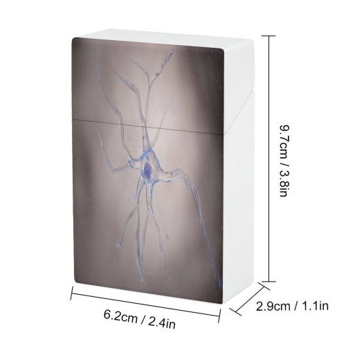 yanfind Cigarette Case Brain Biochemistry Anxiety Built Communications Perception Nucleus Structure Mental Art Anatomy Health Hard Plastic Crushproof Cigarette Case
