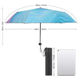 yanfind Umbrella Manual Twisted Decorative Futuristic Optical Mixing Changing Vitality Illusion Flowing Op Windproof waterproof anti-ultraviolet protection golf umbrella