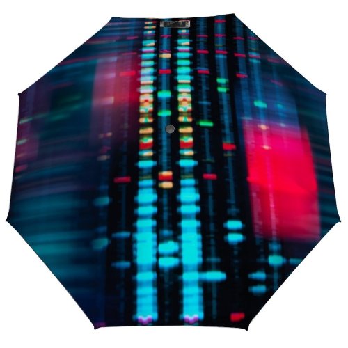yanfind Umbrella Manual Reflection Illuminated Scrutiny Science UK Security Showing Futuristic Research Individuality Windproof waterproof anti-ultraviolet protection golf umbrella
