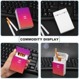yanfind Cigarette Case Space Messaging Smooth Rainbow Dimensional Shiny Simplicity Vibrant Luminosity Wave Hard Plastic Crushproof Cigarette Case