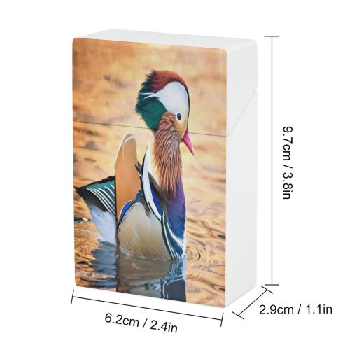 yanfind Cigarette Case Bizarre Cute Celebrities Place Wing Beauty Vitality Visit Autumn York Feather Hard Plastic Crushproof Cigarette Case