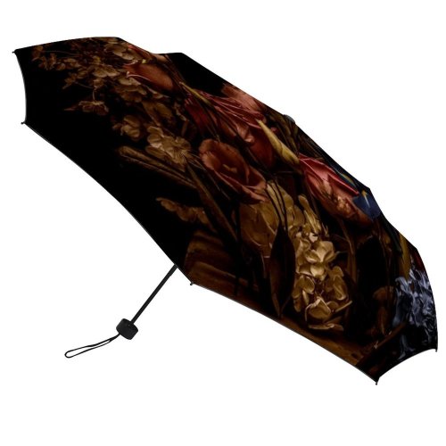 yanfind Umbrella Manual Death Arrangement Wreath Sadness Studio Botany Leaf Dark Beauty England Fragility Autumn Windproof waterproof anti-ultraviolet protection golf umbrella