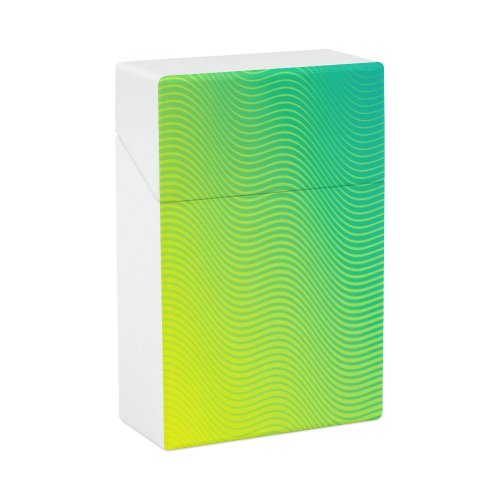 yanfind Cigarette Case Space Blank Attitude Cool Striped Neon Generated Simplicity Vibrant Wave Fashionable Hard Plastic Crushproof Cigarette Case