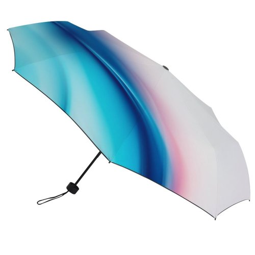 yanfind Umbrella Manual Saturated Space Glowing Futuristic Smooth Screen Mixing Blurred Sewing Creativity Item Liquid Windproof waterproof anti-ultraviolet protection golf umbrella