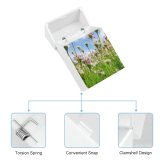 yanfind Cigarette Case Non Tranquility Growth Rural Living Beauty Scenics Springtime Agricultural Daisy Natural Hard Plastic Crushproof Cigarette Case