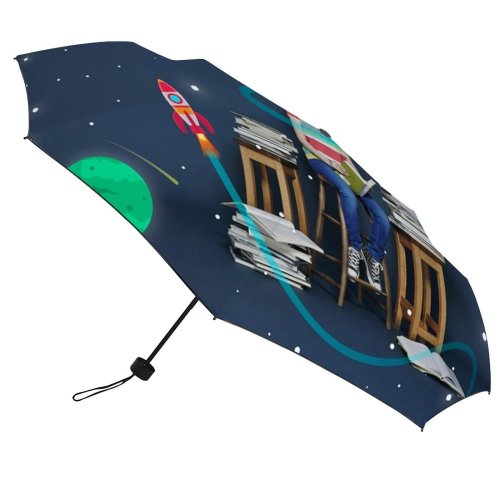 yanfind Umbrella Manual Shoe Curly Science Childhood UK Canvas Girl Space Motivation Casual Windproof waterproof anti-ultraviolet protection golf umbrella