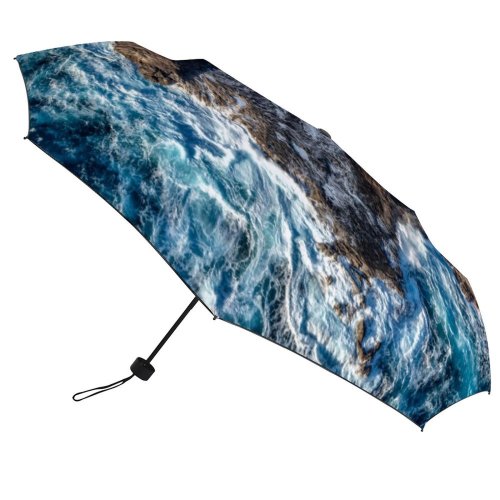 yanfind Umbrella Manual Nautical Relaxation Island Strength Islands Moody Dramatic Tree Turquoise Beauty Maui Beach Windproof waterproof anti-ultraviolet protection golf umbrella